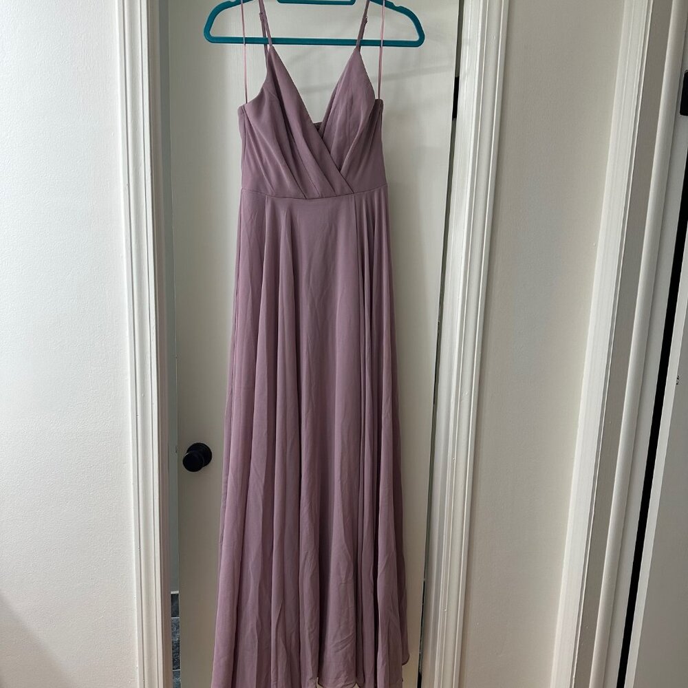 Morning Lavender Cassidy Lavender Flowy Maxi Dress, Size Medium